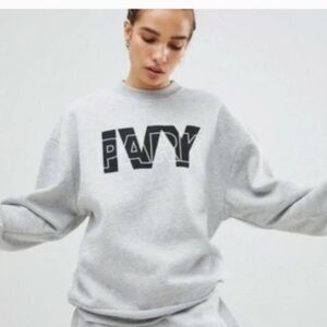 Ivy Park Logo Heather Gray Sweatshirt